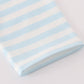 Blue crane applique stripe top
