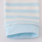 Blue crane applique stripe romper