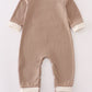 Khaki vehicle applique romper