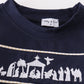 Navy nativity embroidery boy set