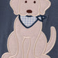 Navy puppy applique romper
