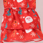 Green christmas santa claus embroidery ruffle pants set