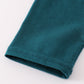 Blue dinosaur embroidery top