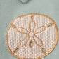 Sage sand dollar embroidery boy shirt