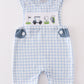 Blue golf embroidery smocked boy jonjon