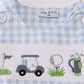 Blue golf embroidery smocked boy jonjon