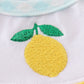 Mint lemon embroidery girl dress