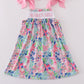 Blossom love MAMA'S GIRL embroidery dress