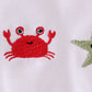 Marine creature embroidery stripe set