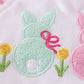 Pink bunny embroidery bubble