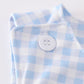 Blue bunny embroidery gingham jonjon