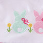 Floral bunny embroidery dress