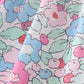 Floral bunny embroidery set
