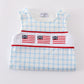 Blue flag embroidery jonjon