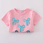 Pink bow sequin mom&me dress