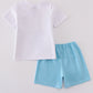 White starfish embroidery smocked set