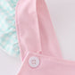 Pink princess embroidery girl 2pc swimsuit