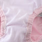 Pink princess embroidery girl 2pc swimsuit
