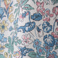 Vintage meadow print smocked mom dress