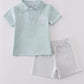 Blue cross embroidery set