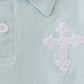 Blue cross embroidery set