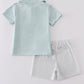 Blue cross embroidery set
