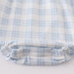 Blue plaid he is risen embroidery bubble