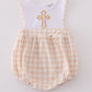 Easter cross embroidery boy bubble