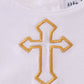 Easter cross embroidery boy bubble
