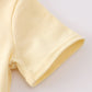 Yellow stripe animal embroidery smocked bloomer set