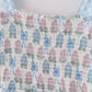 Blue hydrangea bow smocked mom&me dress