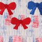 Bow embroidery smocked dress
