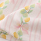 Pink lemon print bow ruffle bloomer set