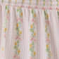 Pink lemon print bow smocked tiered mom&me dress