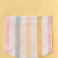 Rainbow stripe shorts set