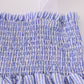 Blue stripe seersucker smocked mom&me dress