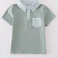 Sage stripe button down shirt