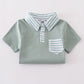 Sage stripe button down shirt