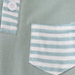 Sage stripe button down shirt