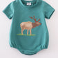 Blue deer applique bubble