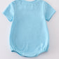Blue fish applique bubble