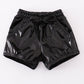 Black laser shorts