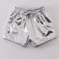 Silver laser shorts