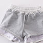 Silver laser shorts