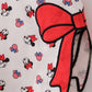 Character print bow applique mom&me dress