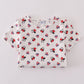 Character print bow applique mom&me dress