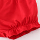 Red dot strawberry embroidery smocked bloomer set
