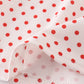 Red dot strawberry embroidery smocked shorts set