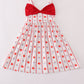 Red apple bow dress