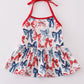 Bow print mom&me top